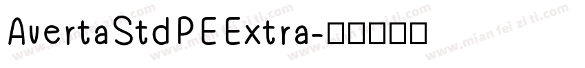 Averta Std PE Extra字体转换